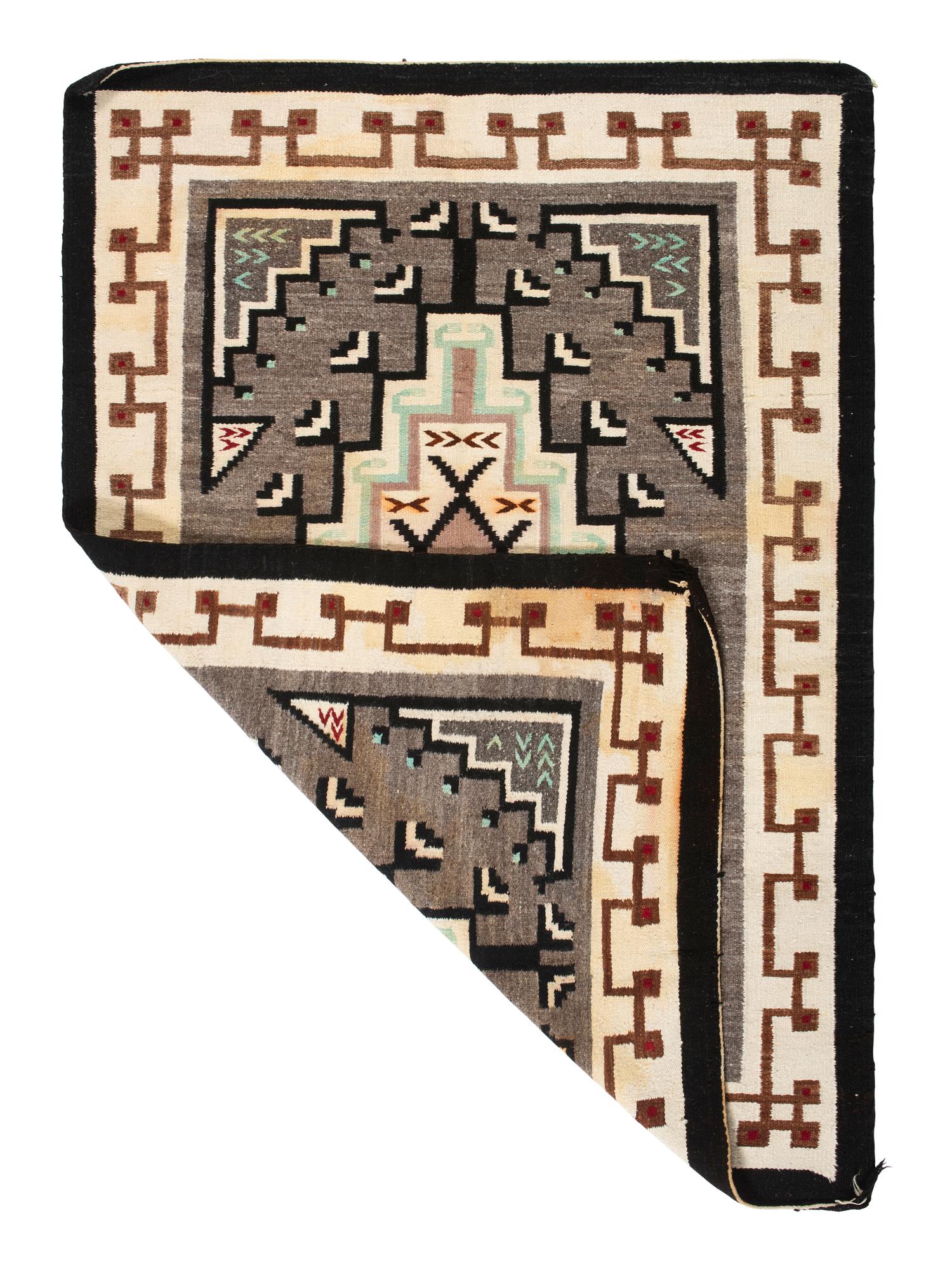 Navajo Two Gray Hills Weaving / Rug