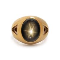 GÜBELIN, BLACK STAR SAPPHIRE RING