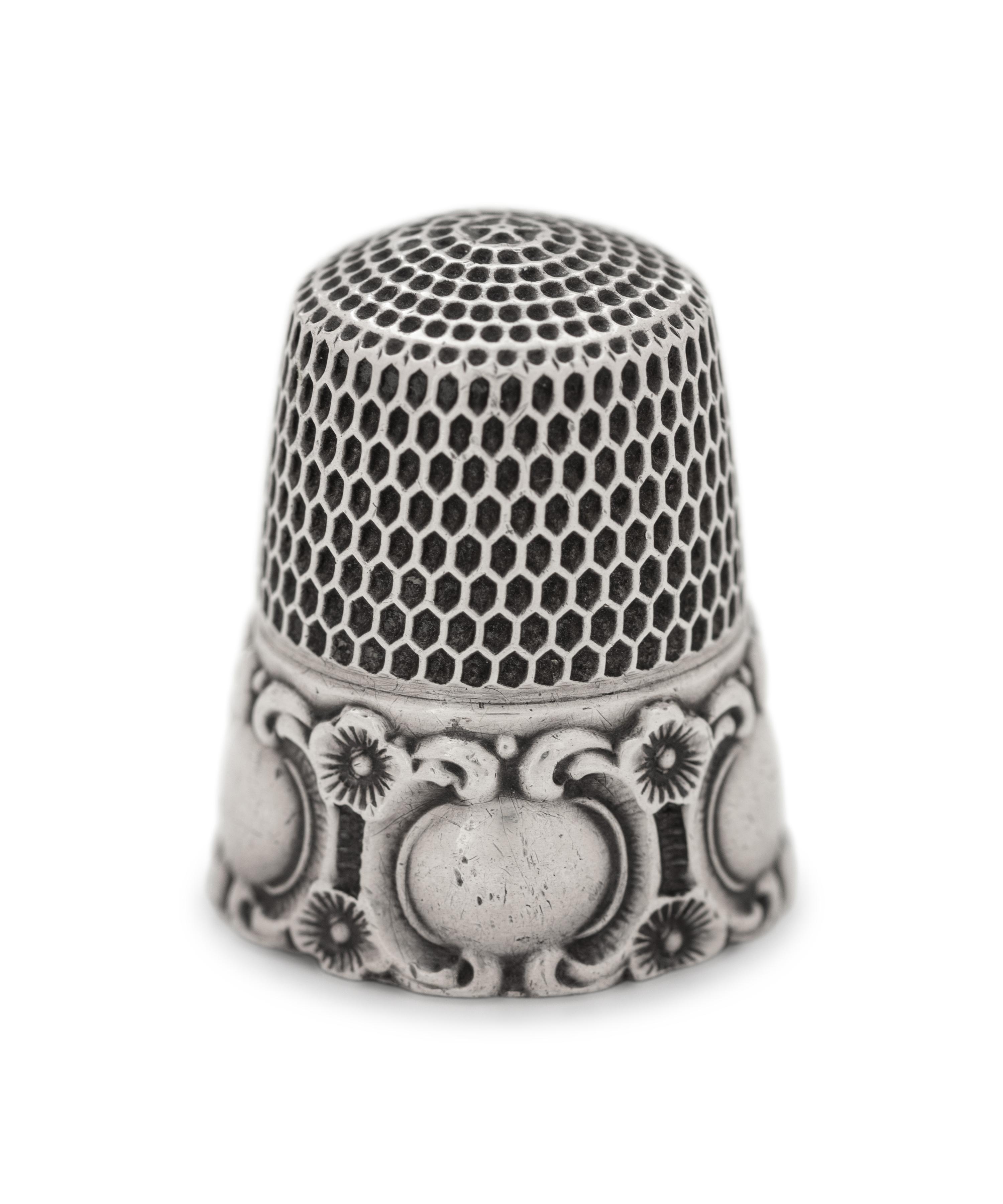 A Collection of Silver Thimbles