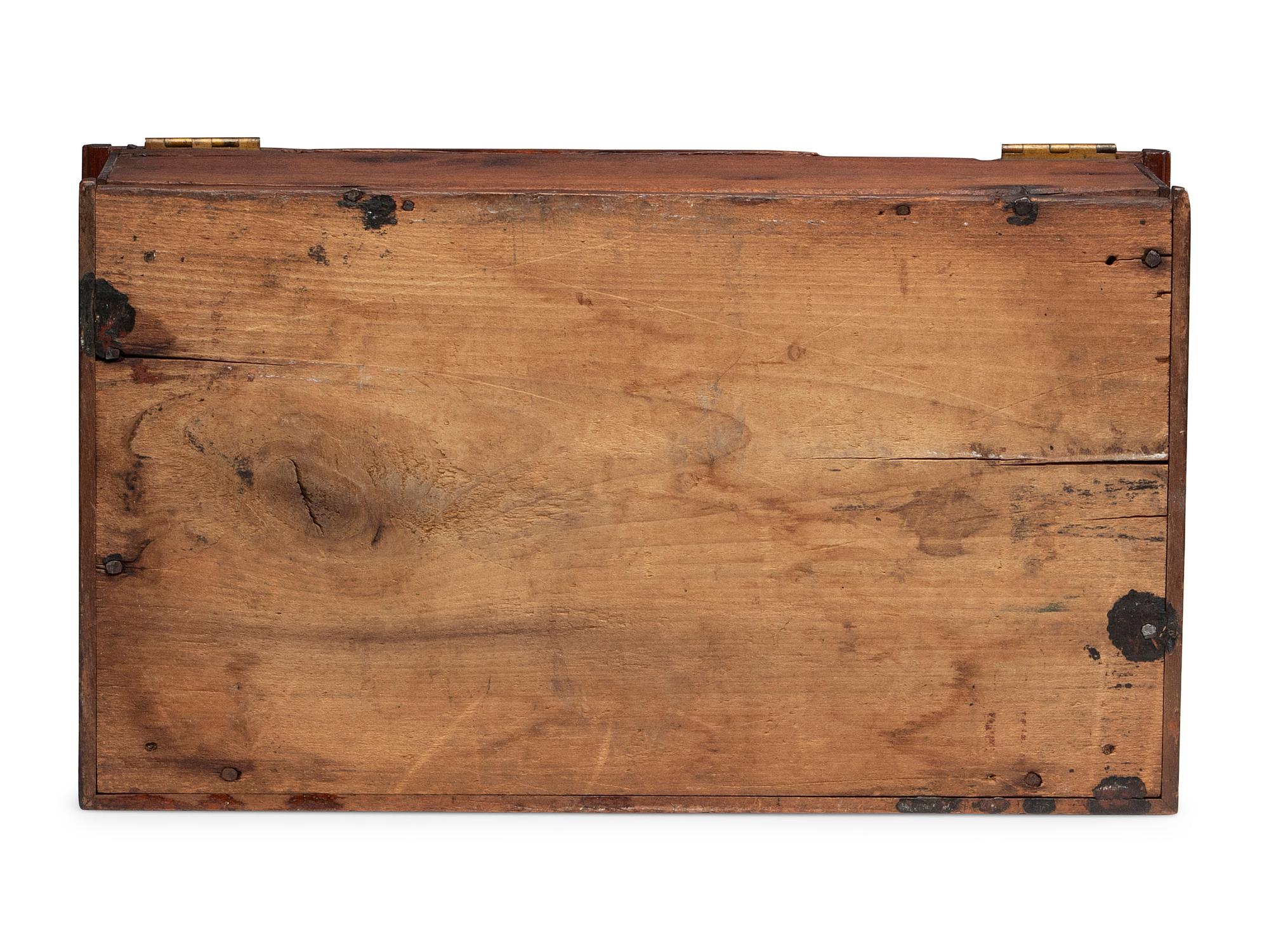 A Rare William and Mary Vine and Berry Inlaid Walnut Document Box