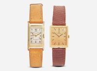An 18K Yellow Gold Men's Omega Watch and 14K Yellow Gold Unisex Elgin Watch