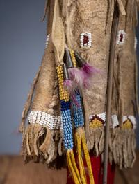 Hidatsa Doll, with Beaded and Quilled Dress