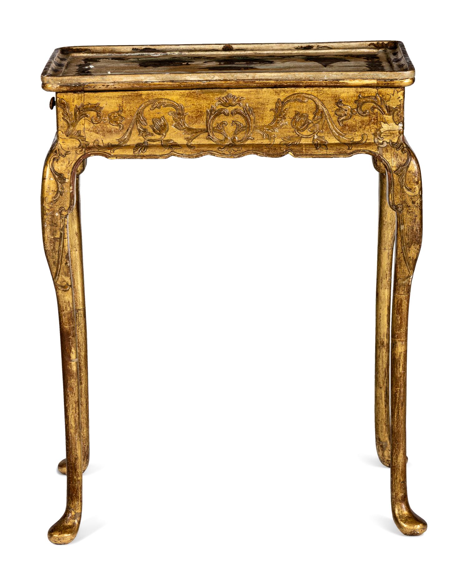 A Continental Giltwood Side Table