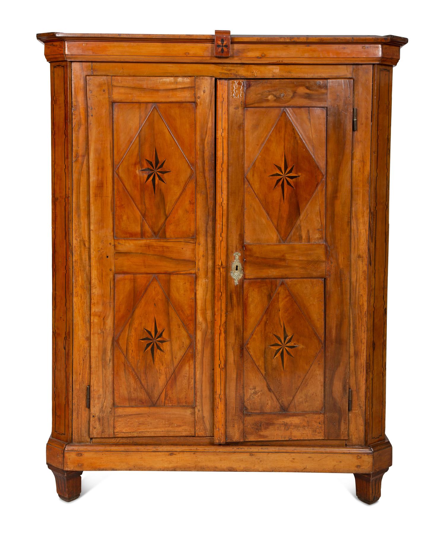 A Continental Olivewood Armoire