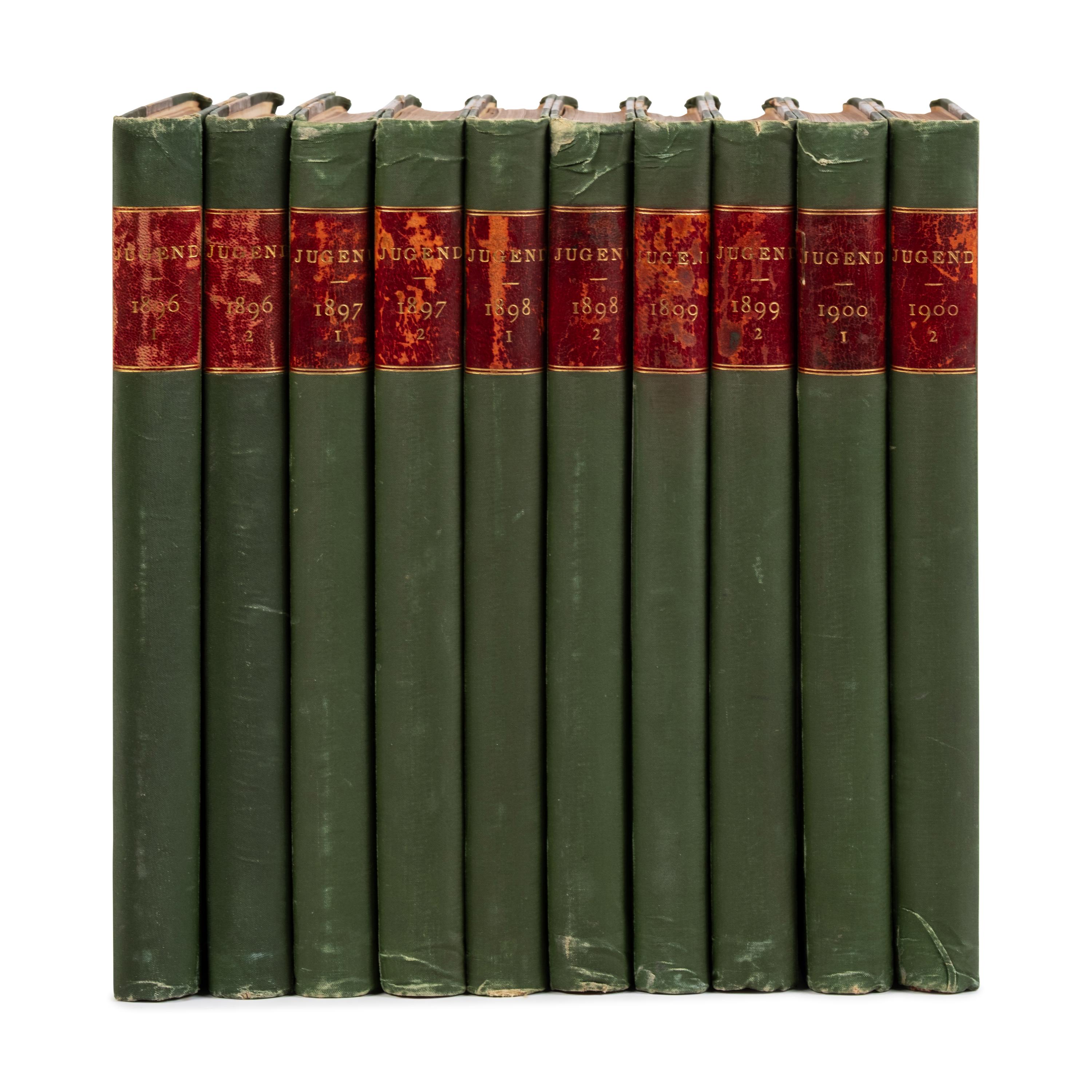 Hirth, Georg (1841-1916), editor. Jugend: Münchner illustrierte Wochenschrift für Kunst und Leben . Munich and Leipzig: G. Hirth's Kunstverlag, 1896-1900.