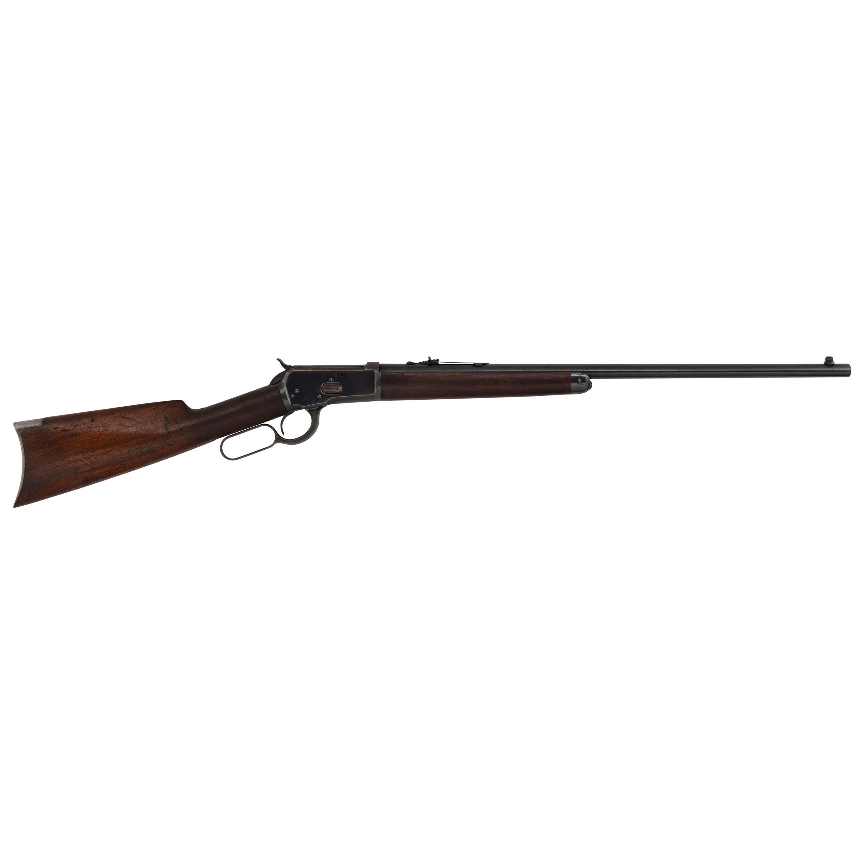 ** Winchester Model 1892 with Button Magazine and Replaced Barrel
