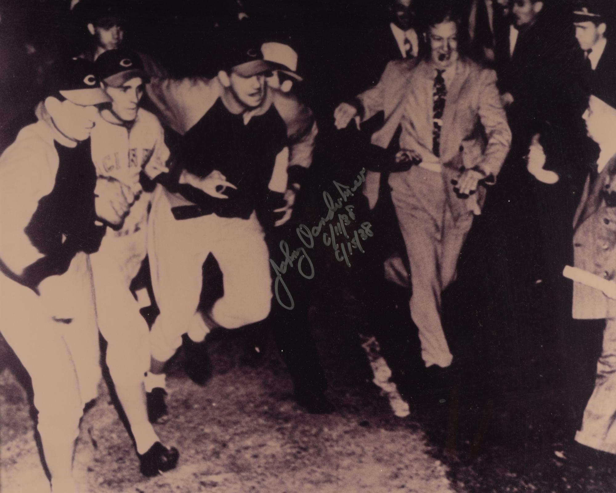 A Johnny Vander Meer Signed Autograph Back To Back No Hitters Display,