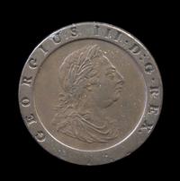 A George III Two-Pence "Cartwheel" Coin, 1797