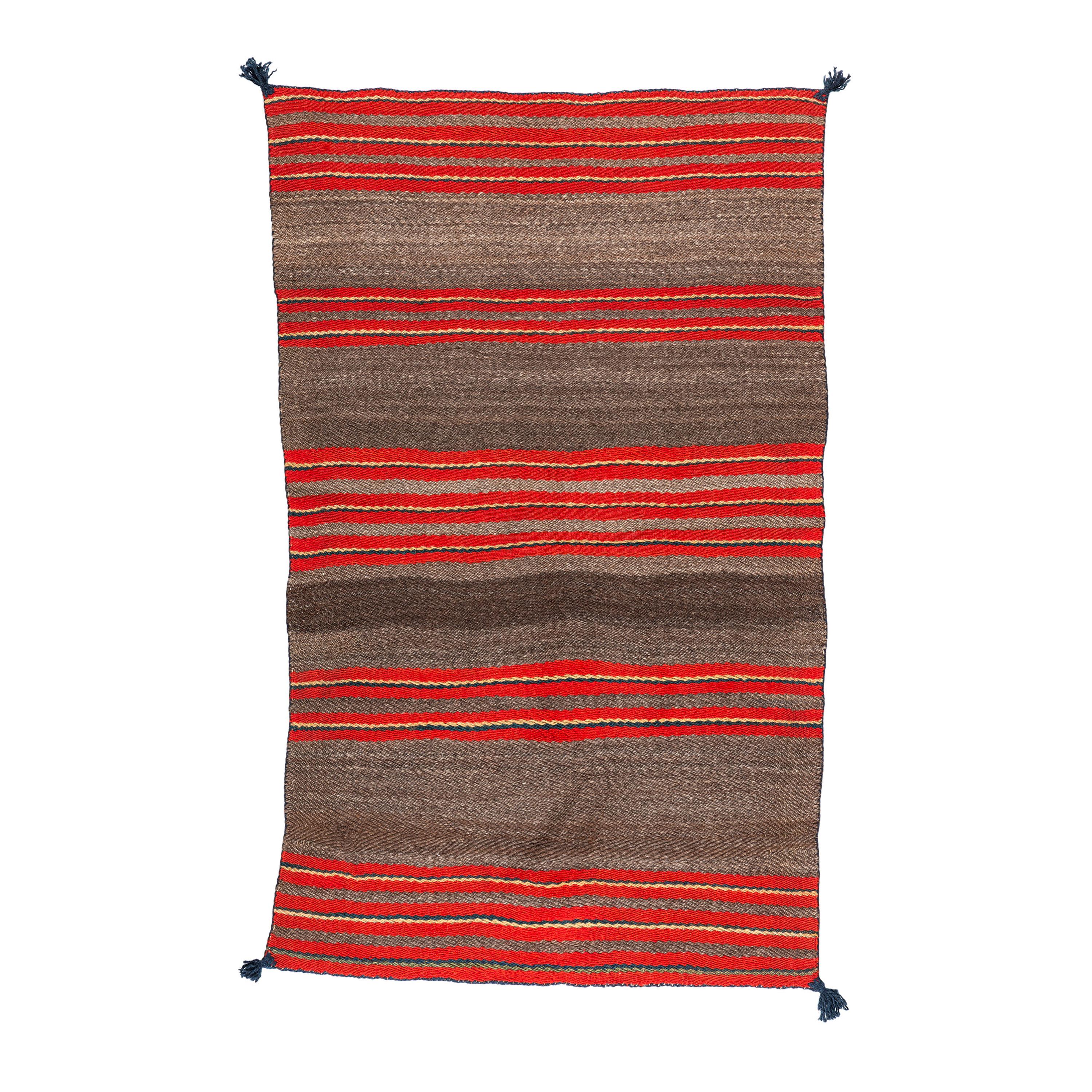 Navajo Diagonal Twill Saddle Blanket / Rug