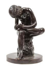 A Large Continental Bronze Spinario