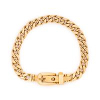 GUCCI, YELLOW GOLD BELT MOTIF BRACELET