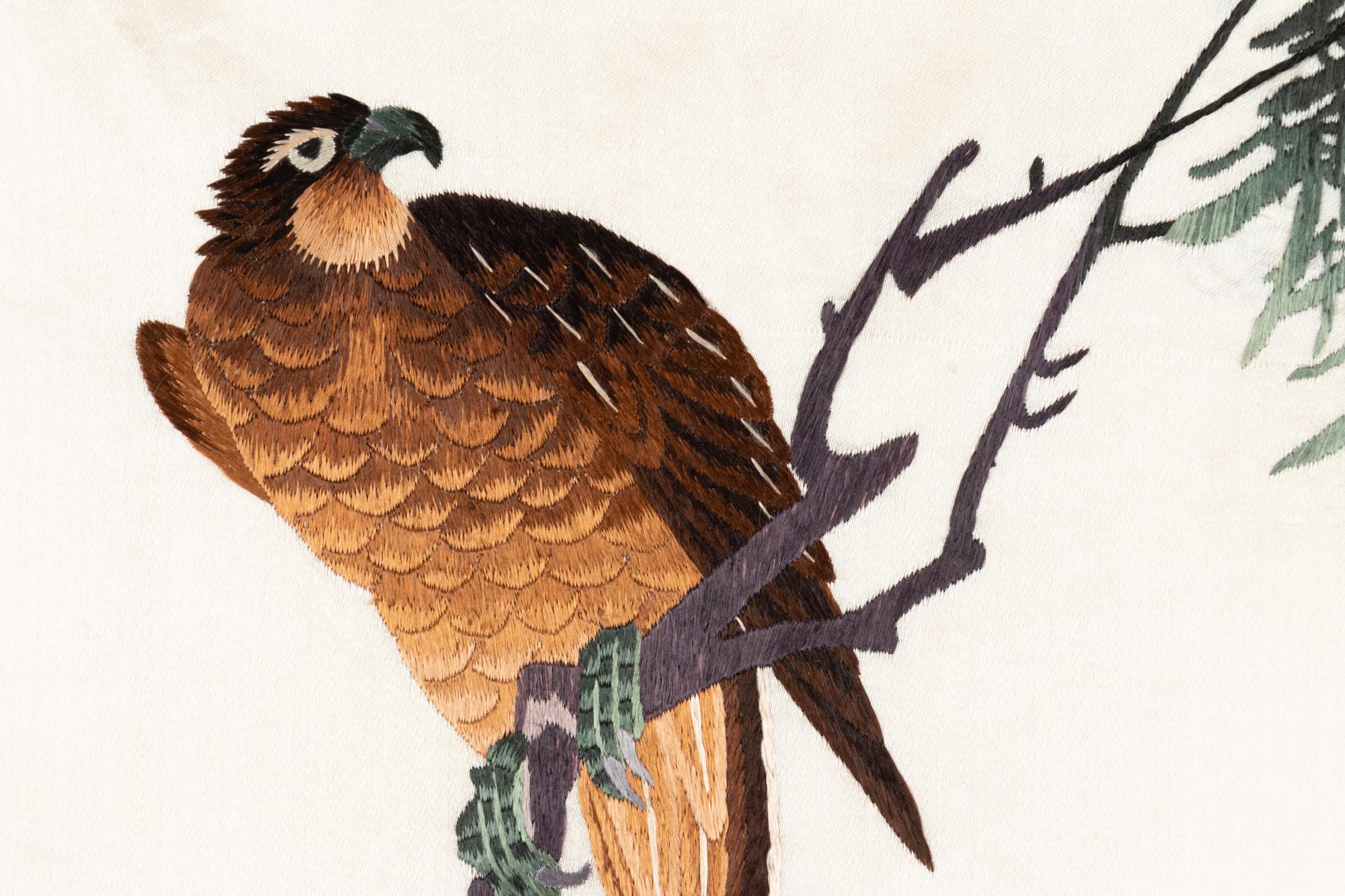 Four Chinese Silk Panels