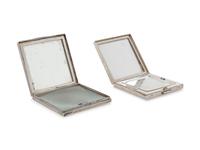 Two Silver Compacts