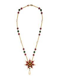 Chanel, Gripoix Pendant Necklace