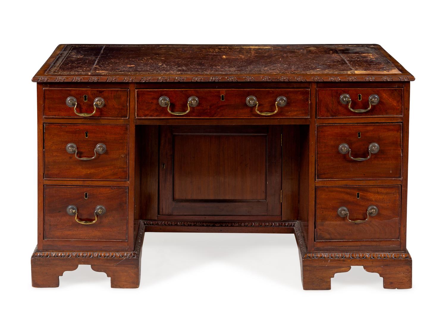 A George III Style Mahogany Desk