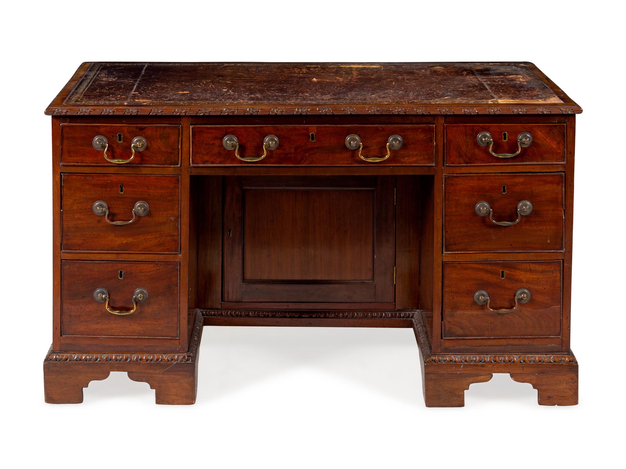 A George III Style Mahogany Desk