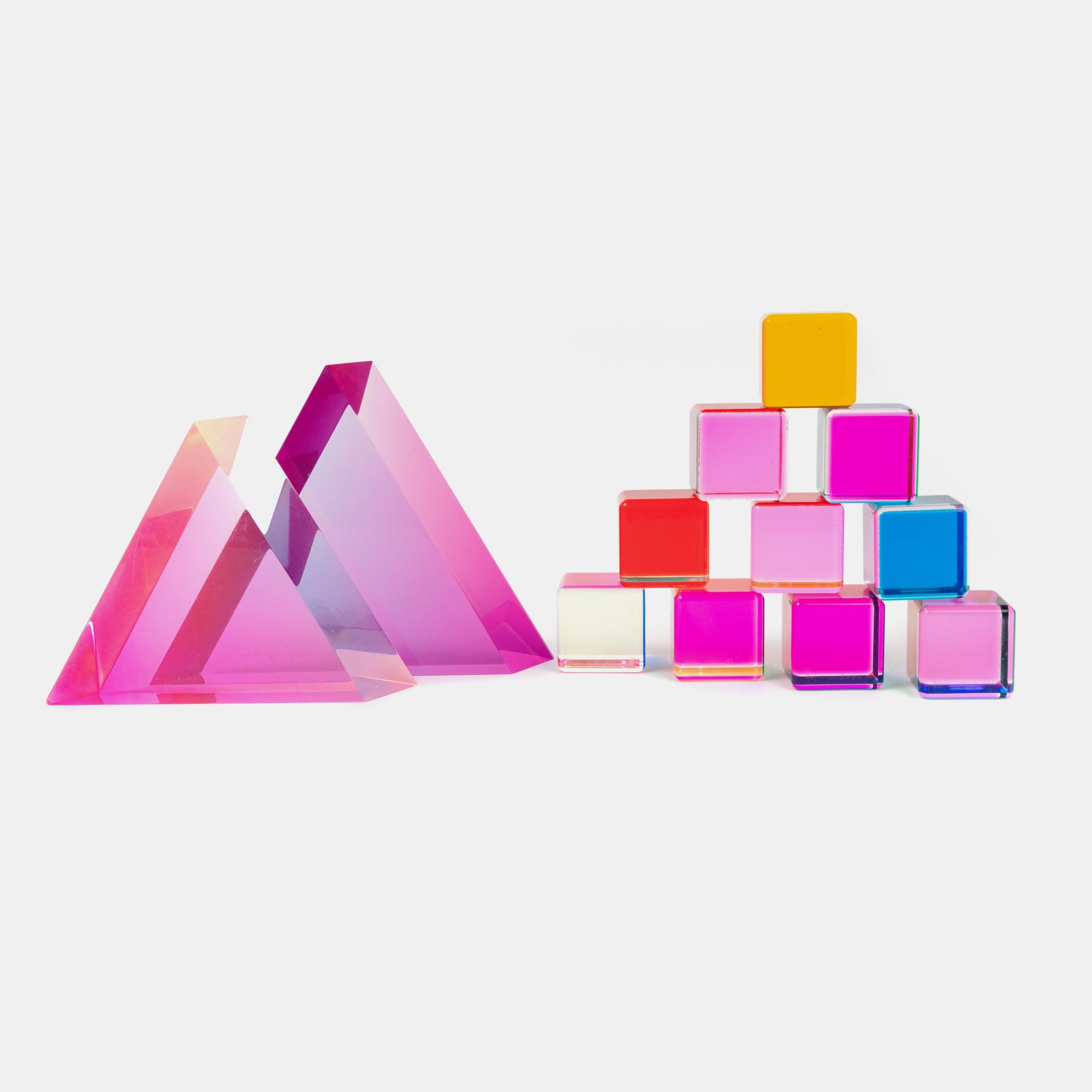 Group of Twelve Optical Sculptures