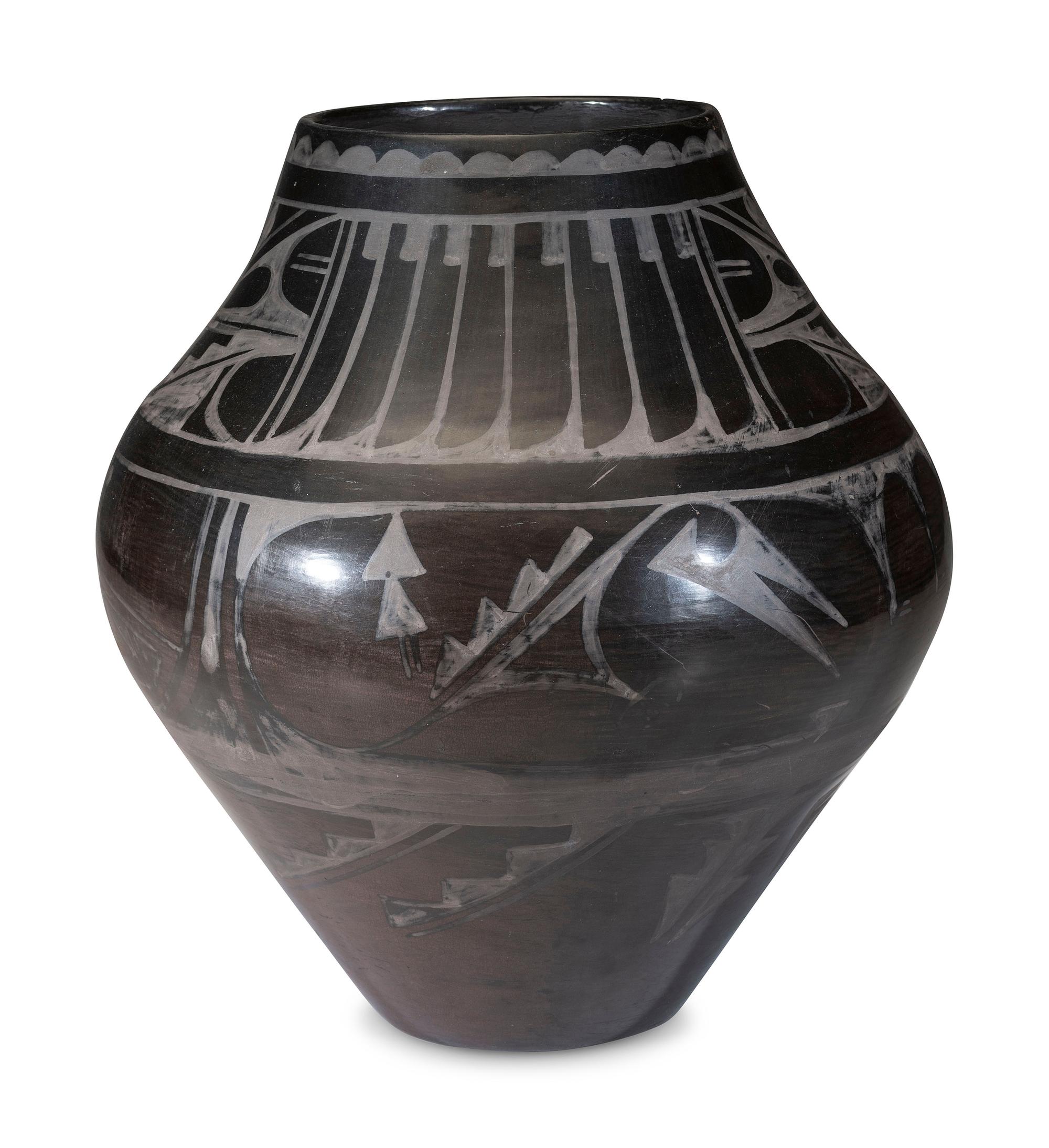 Blackware Pottery Jar