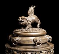 A Large and Finely Cast Bronze Incense Burner