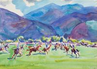 Agnes Abbott, (American, 1897-1996), Polo