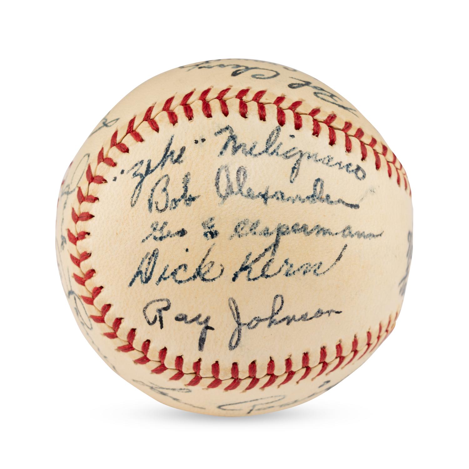 A 1947 Denver Bears Team Signed Autograph Baseball