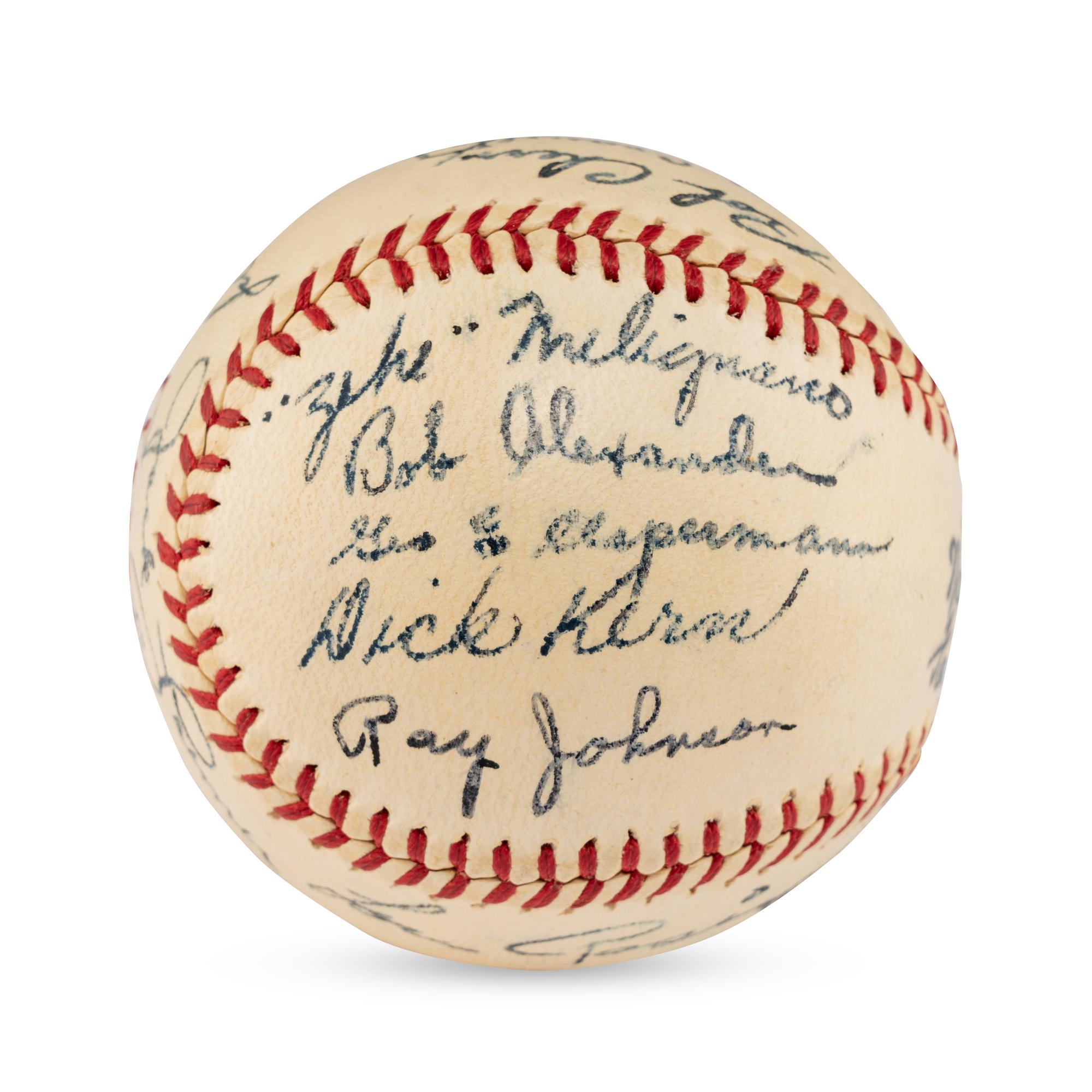 A 1947 Denver Bears Team Signed Autograph Baseball