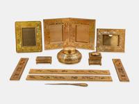 Eleven-Piece Grapevine Desk Set