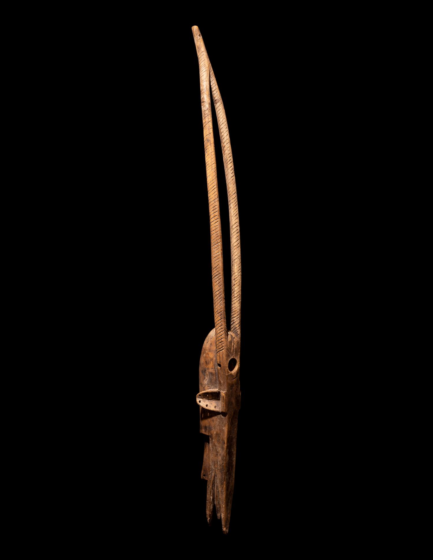 A Bamana Wood Antelope (Chiwara)