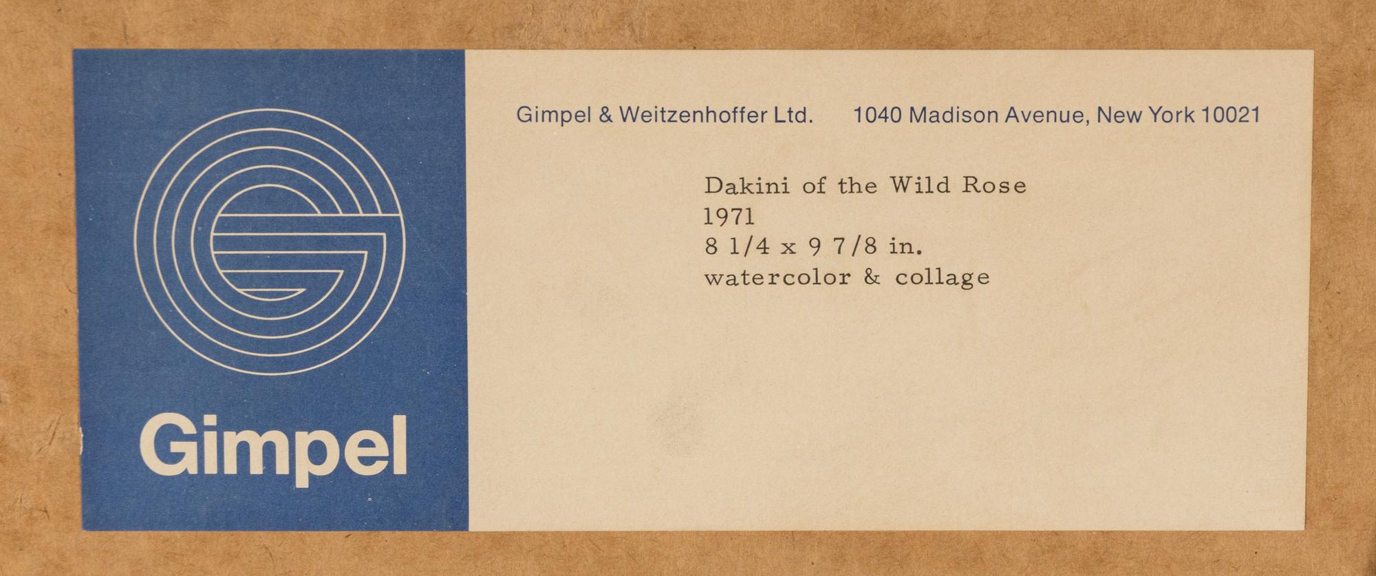 Dakini of the Wild Rose, 1971