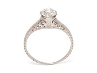 A Platinum and Diamond Ring,