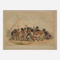 George Catlin (American, 1796-1872) Catlin's North American Indian Portfolio: Hunting Scenes and Amusements of the Rocky Mountains and Prairies of America