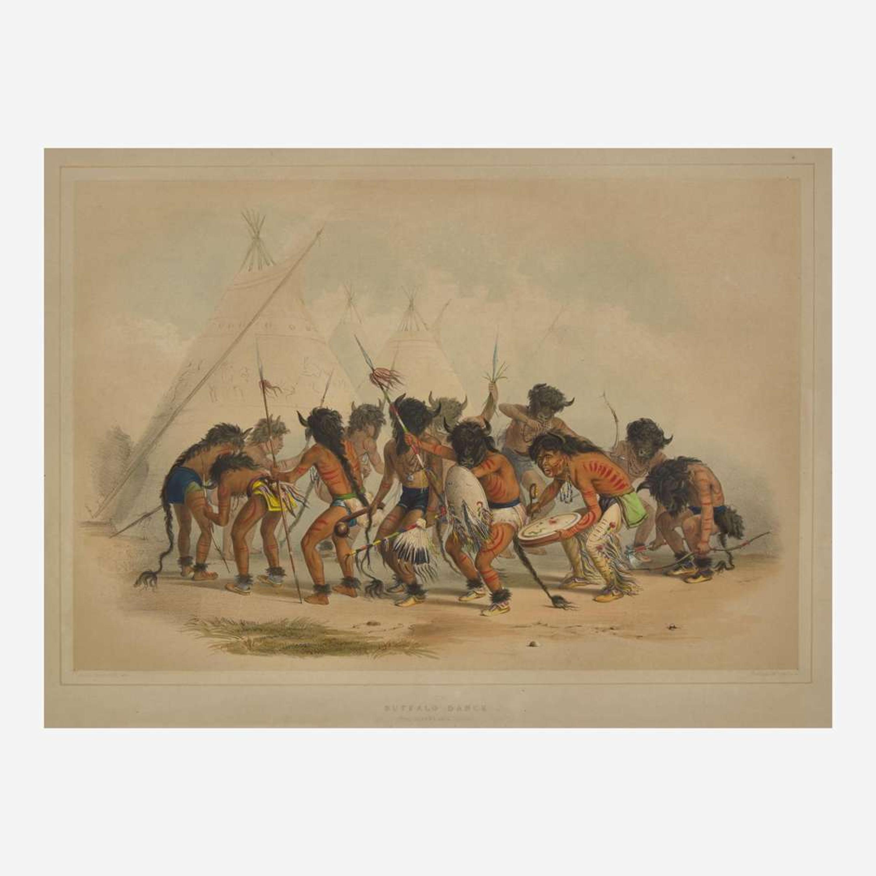 George Catlin (American, 1796-1872) Catlin's North American Indian Portfolio: Hunting Scenes and Amusements of the Rocky Mountains and Prairies of America