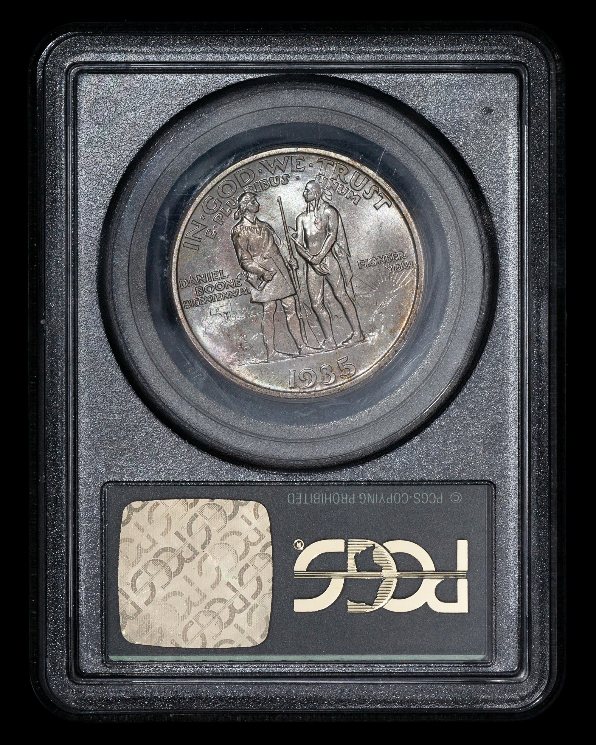 A United States 1935 Daniel Boone Commemorative 50c Coin