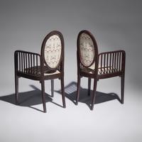 Josef Hoffmann (Austrian, 1870–1956) — Pair of Viennese Secessionist Armchairs, c. 1910