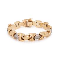 BICOLOR GOLD AND DIAMOND BRACELET