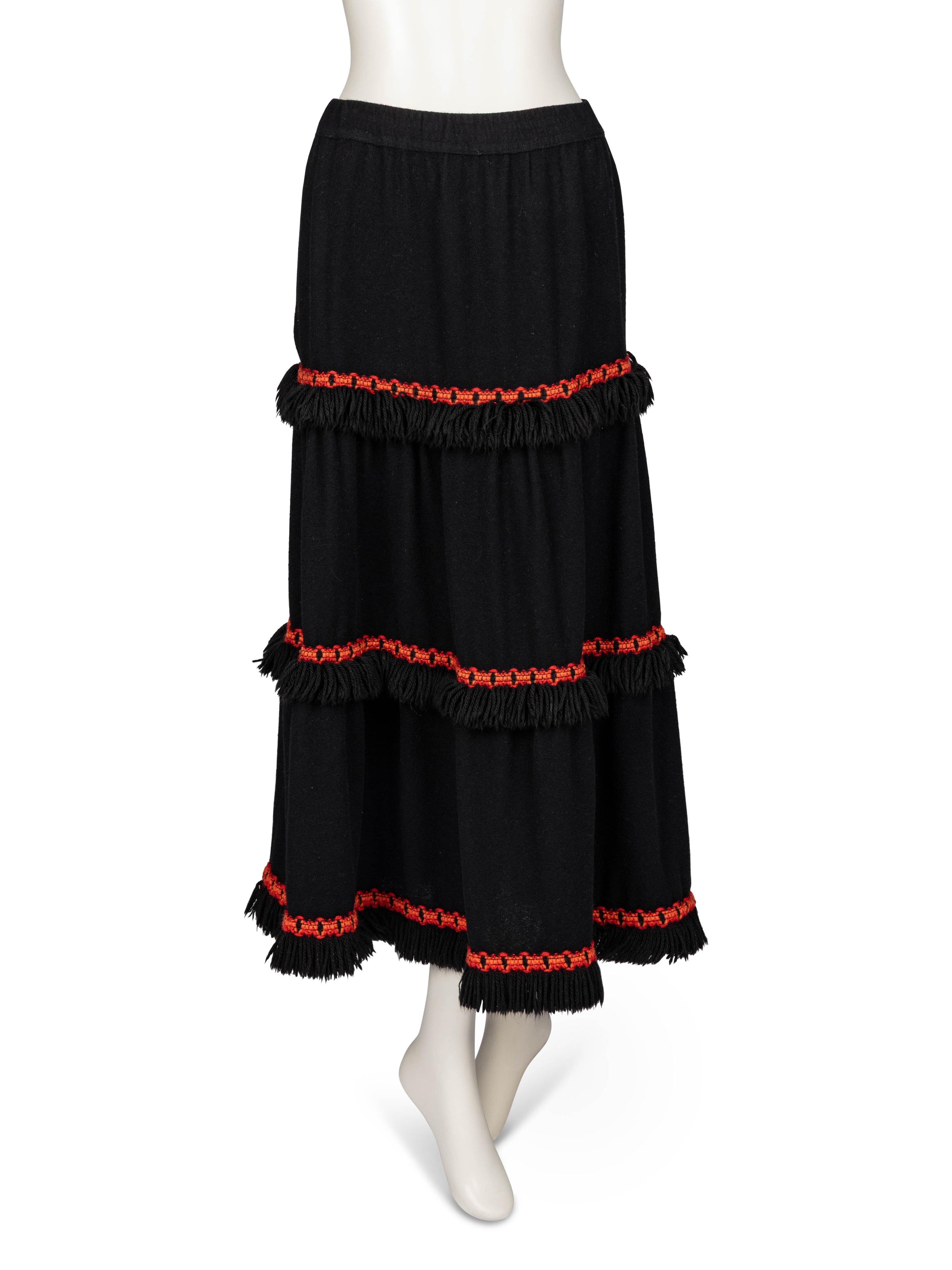 Three Designer Maxi Skirts; Chanel, Alaïa, Saint Laurent