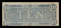 A Confederate States of America 1864 T-68 $10 Note