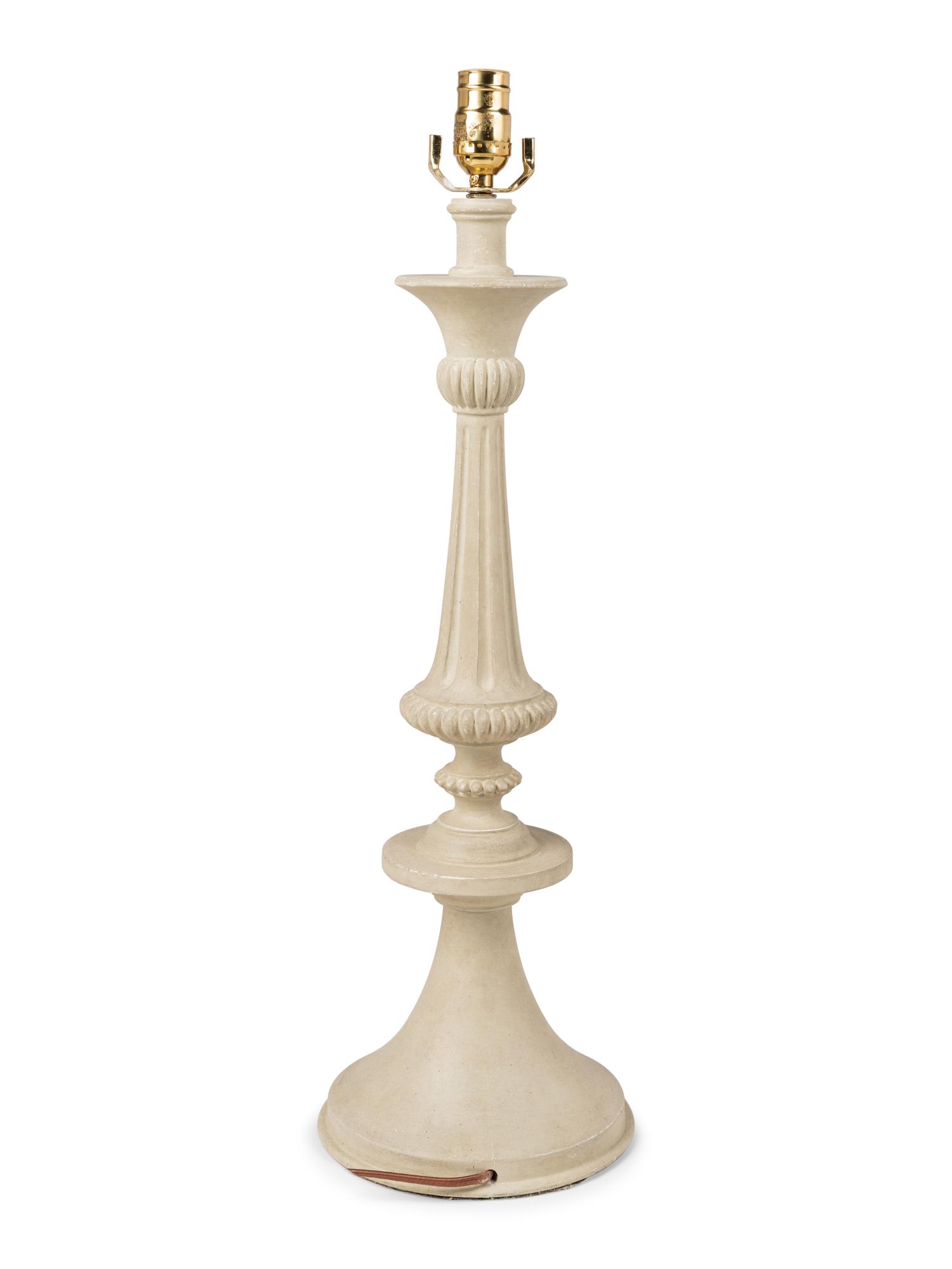A Contemporary White Painted Table Lamp