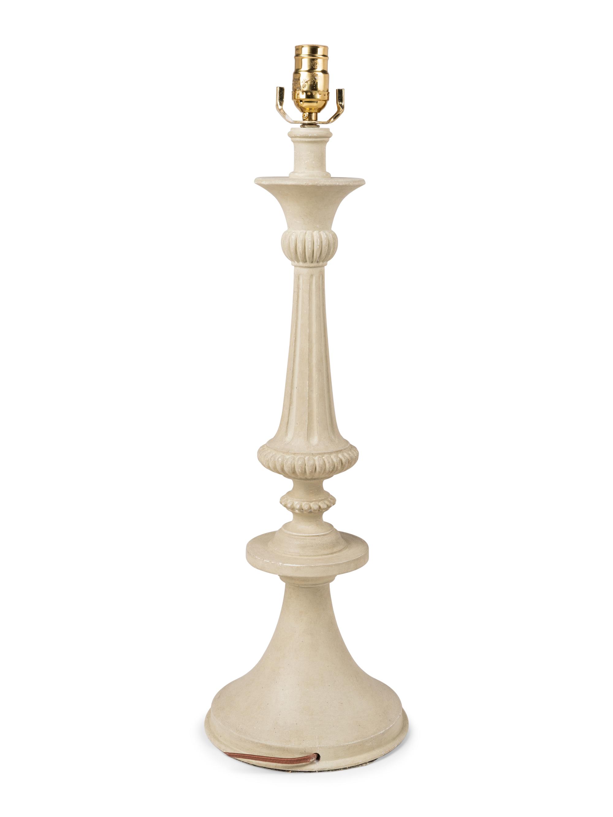 A Contemporary White Painted Table Lamp