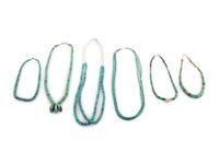 Pueblo Rolled Turquoise Necklaces