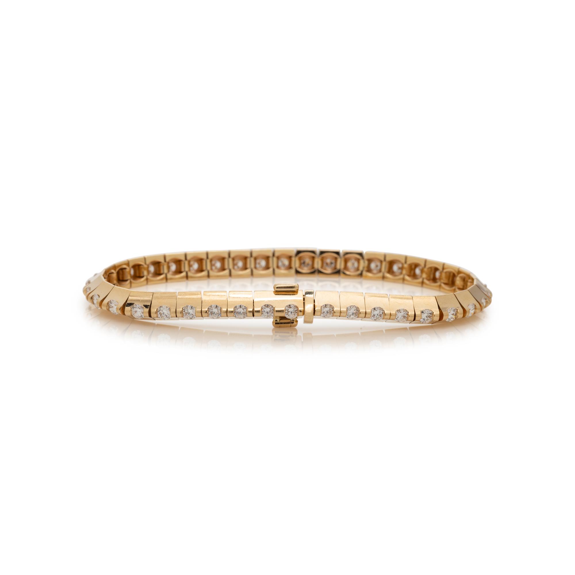 YELLOW GOLD DIAMOND BRACELET