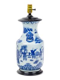 A Chinese Porcelain Vase Mounted as a Lamp