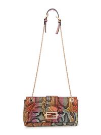 Fendi Rainbow Snakeskin Flap Bag, 2010s