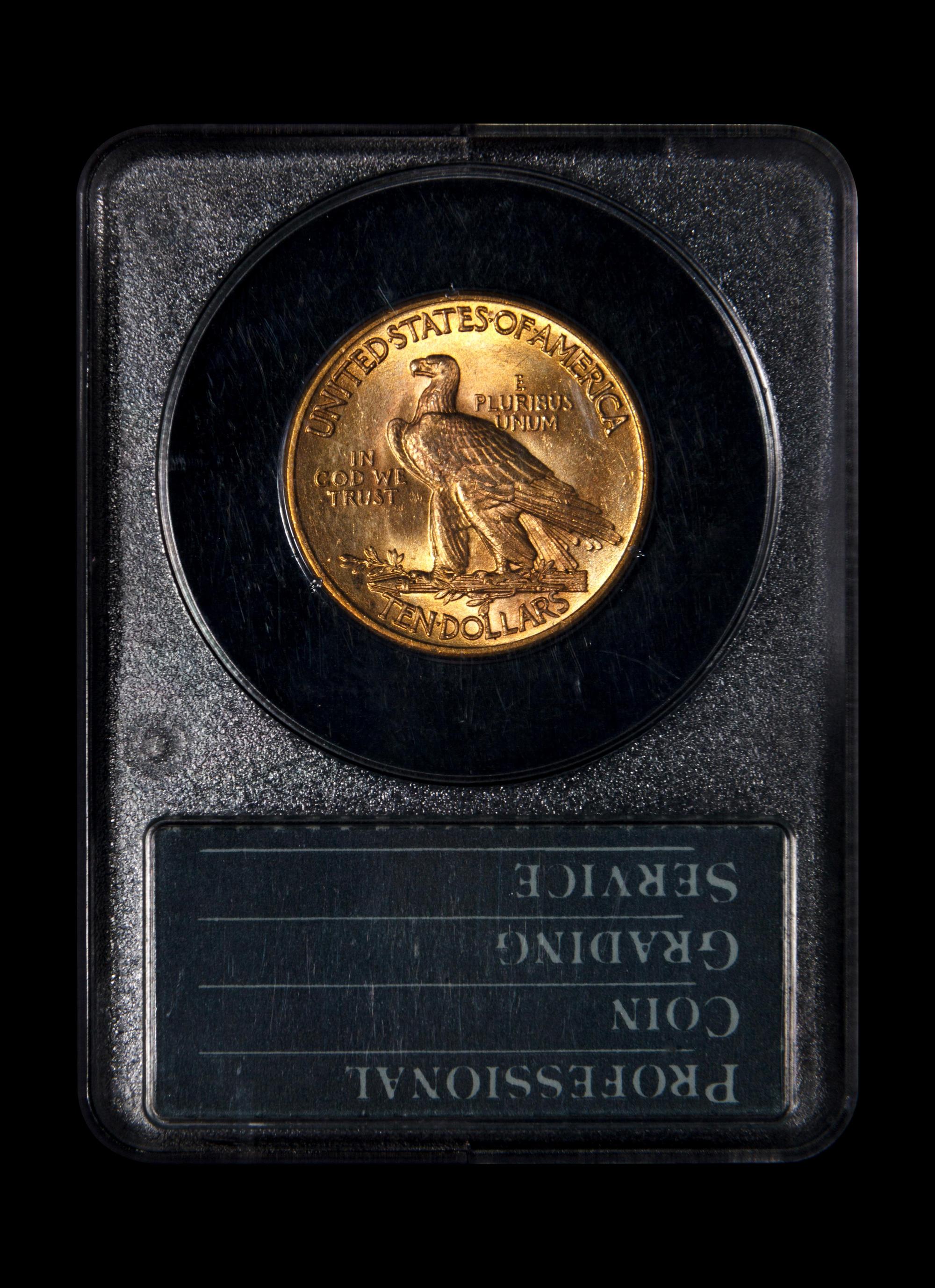 A 1932 Indian Head $10 Gold Coin (PCGS MS62)
