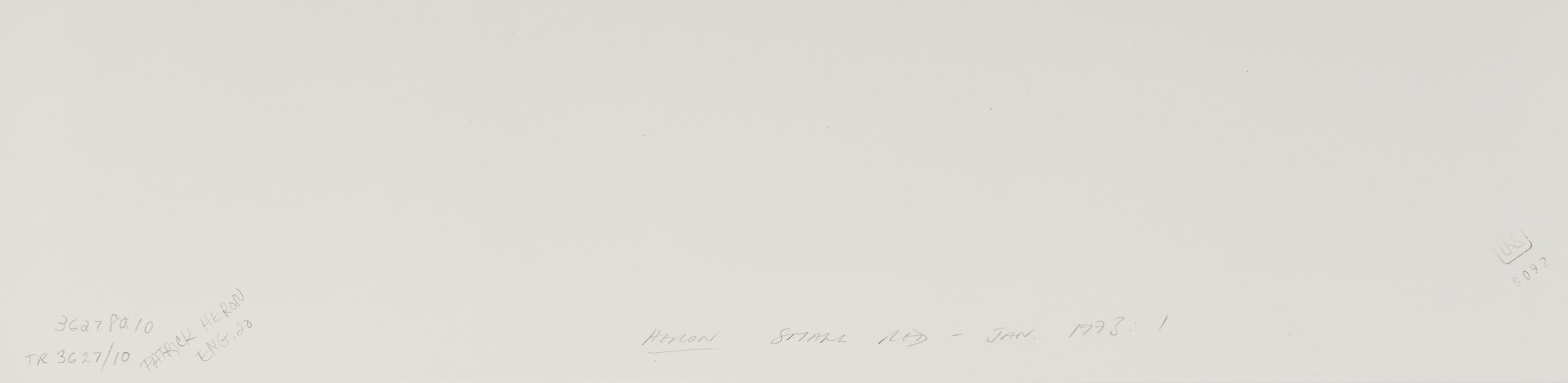 Small Red 1 and Small Red 4 (a pair of prints), 1973