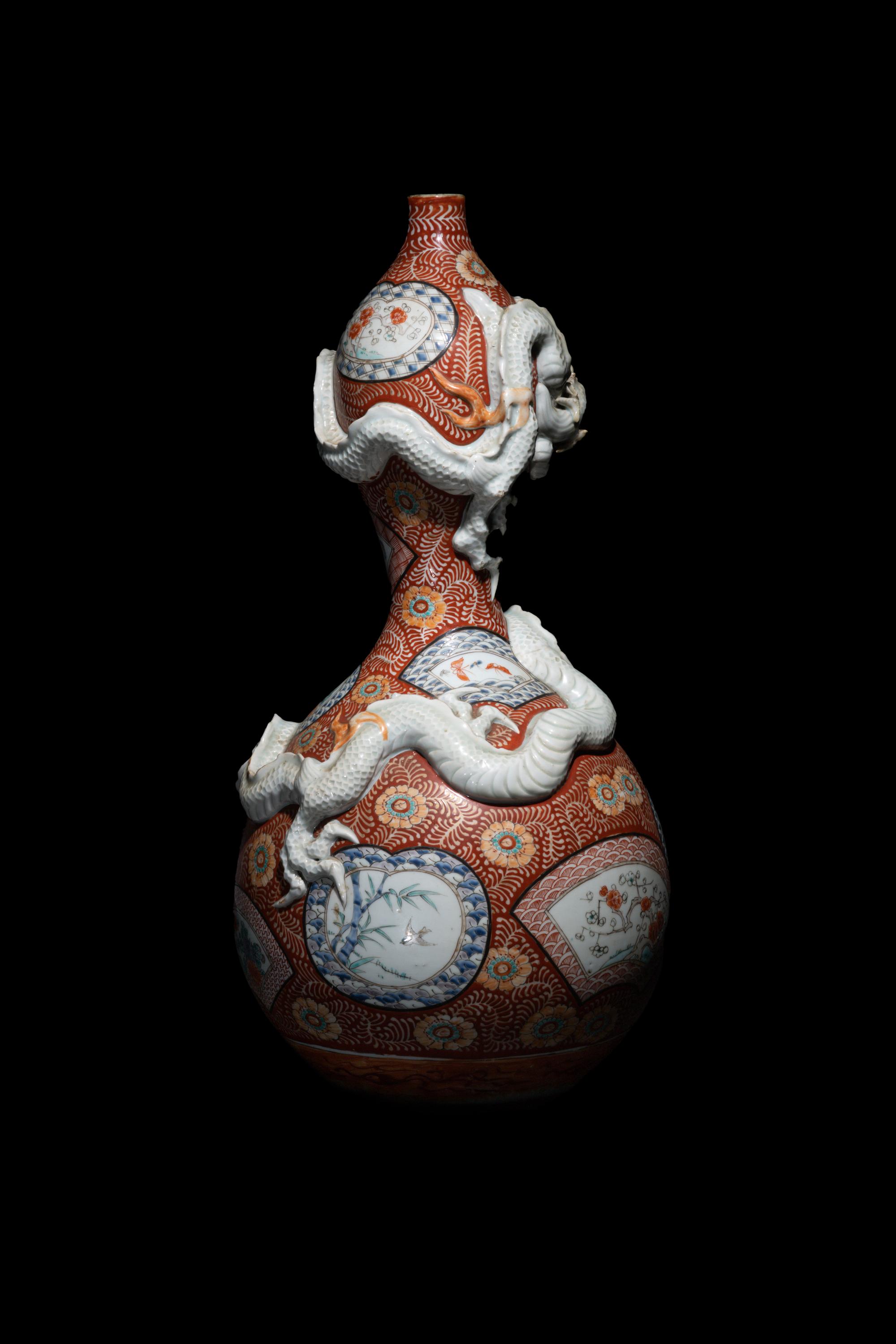 Two Japanese Imari and Kutani Porcelain Wares