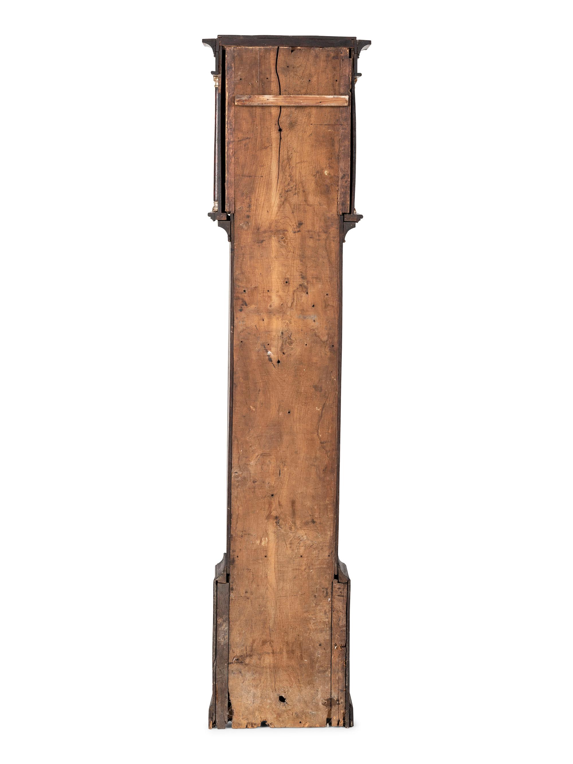 A George III Oak and Walnut Tall Case Clock