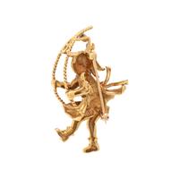 YELLOW GOLD AND DIAMOND BROOCH