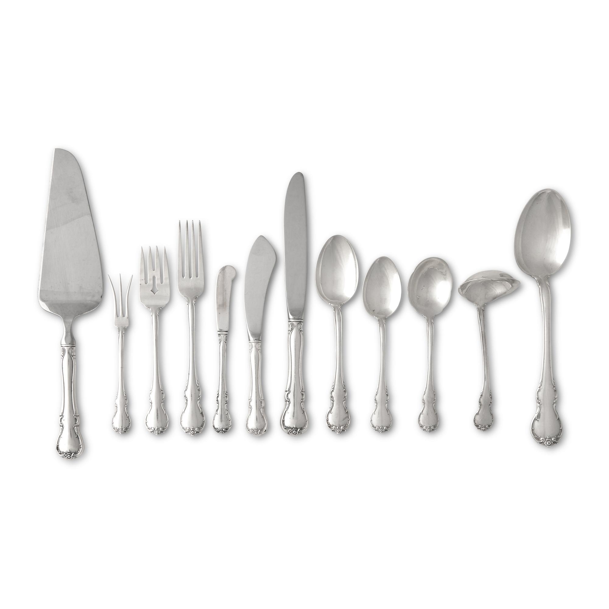 An American Silver Flatware Service