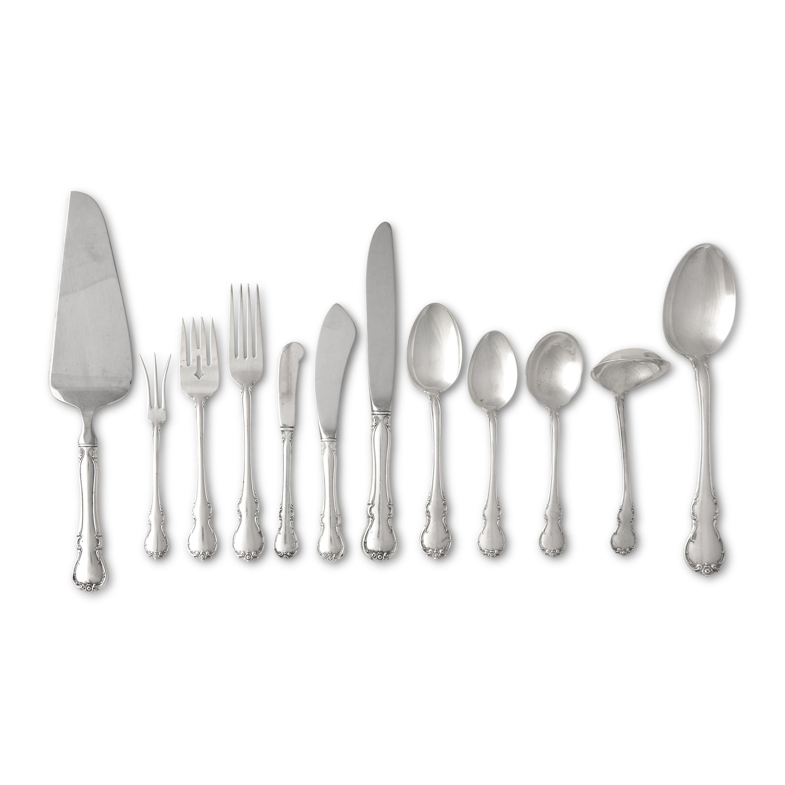 An American Silver Flatware Service